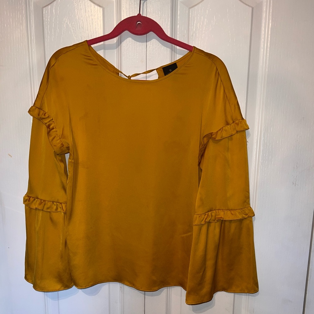 Mustard yellow blouse